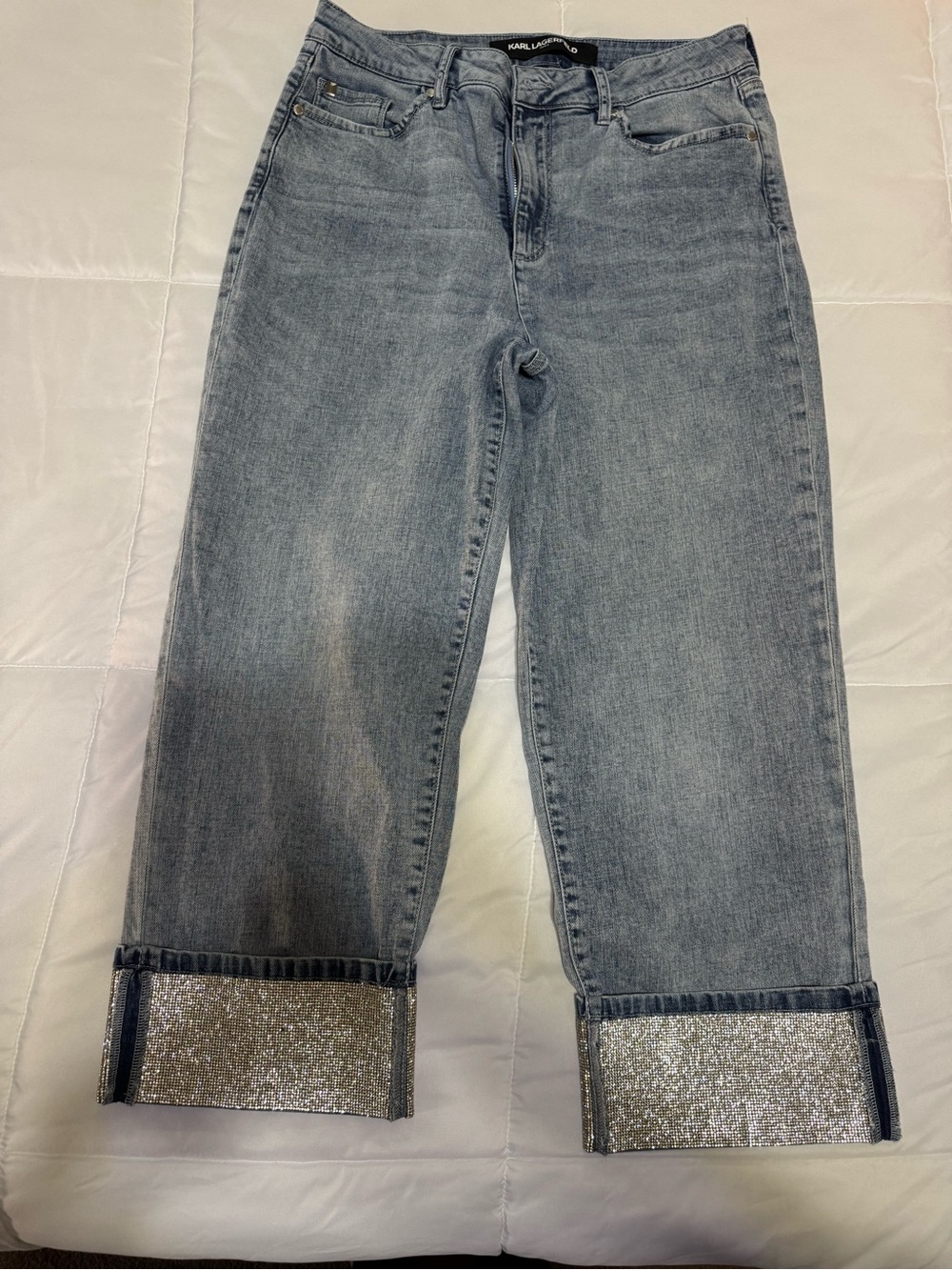 Karl Lagerfeld Paris Crystal/rhinestone embellished cuffs Rhinestones!!